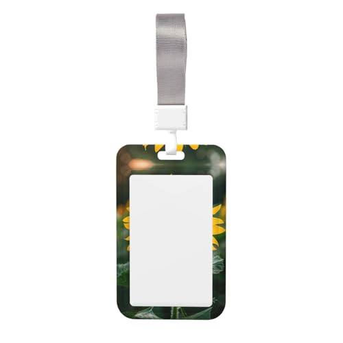 Schöner Sonnenblumen-Aufdruck, Namensschild-Clips, Schlüsselband, Kartenschutz, Ausweishalter, Arbeitskartentasche Schöner Sonnenblumen-Aufdruck, Namensschild-Clips, Schlüsselband, Kartenschutz, Ausweishalter, Arbeitskartentasche von XULLZH