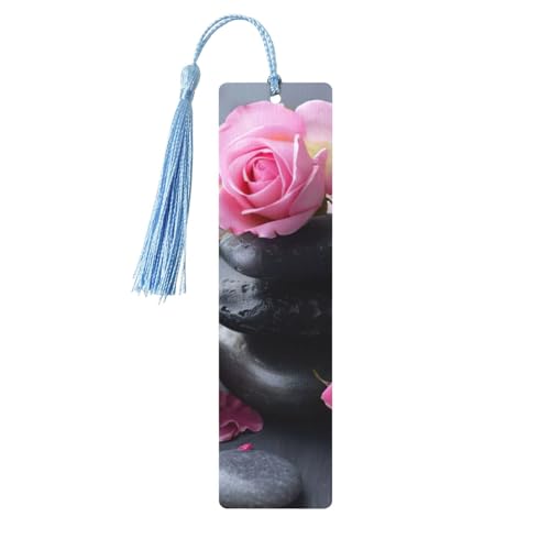 Spa Stein und Rose Blumen Druck doppelseitig bedrucktes Holz-Lesezeichen Herren Damen Lesezeichen Zubehör Buchliebhaber Spa Stein und Rose Blumen Druck doppelseitig bedrucktes Holz-Lesezeichen Herren Damen Lesezeichen Zubehör Buchliebhaber von XULLZH