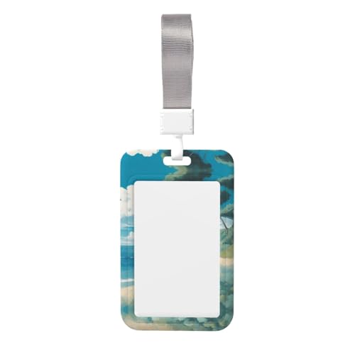 Umhängeband, Motiv: Muscheln am Strand, Namensschild, Kartenschutz, Ausweishalter, Arbeitskartentasche Umhängeband, Motiv: Muscheln am Strand, Namensschild, Kartenschutz, Ausweishalter, Arbeitskartentasche von XULLZH