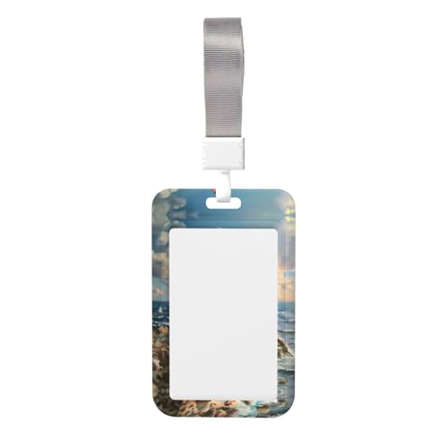 Umhängeband mit Leuchtturm-Aufdruck, Schlüsselband, Kartenschutz, Ausweishalter, Arbeitskartentasche Umhängeband mit Leuchtturm-Aufdruck, Schlüsselband, Kartenschutz, Ausweishalter, Arbeitskartentasche von XULLZH
