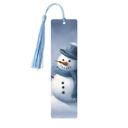 Winter-Schneemann-Druck, doppelseitig bedrucktes Holz-Lesezeichen für Herren und Damen, Lesezeichen, Zubehör, Buchliebhaber Winter-Schneemann-Druck, doppelseitig bedrucktes Holz-Lesezeichen für Herren und Damen, Lesezeichen, Zubehör, Buchliebhaber von XULLZH