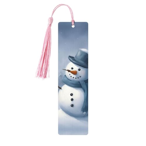 Winter-Schneemann-Druck, doppelseitig bedrucktes Holz-Lesezeichen für Herren und Damen, Lesezeichen, Zubehör, Buchliebhaber Winter-Schneemann-Druck, doppelseitig bedrucktes Holz-Lesezeichen für Herren und Damen, Lesezeichen, Zubehör, Buchliebhaber von XULLZH