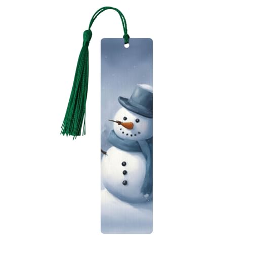 Winter-Schneemann-Druck, doppelseitig bedrucktes Holz-Lesezeichen für Herren und Damen, Lesezeichen, Zubehör, Buchliebhaber Winter-Schneemann-Druck, doppelseitig bedrucktes Holz-Lesezeichen für Herren und Damen, Lesezeichen, Zubehör, Buchliebhaber von XULLZH