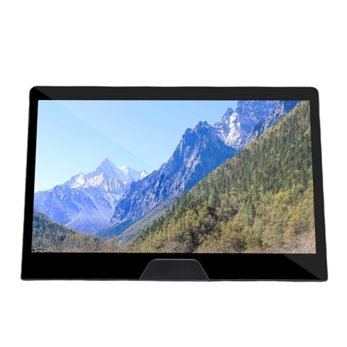 11,6 Zoll tragbarer Bildschirm, Zweiter Externer Bildschirm mit Ständer, 2,5 Km FHD Touchscreen, Integrierte 2 Lautsprecher, 120 Hz HD Multimedia und Reversibler Schnittstelle von XUMIUZIY