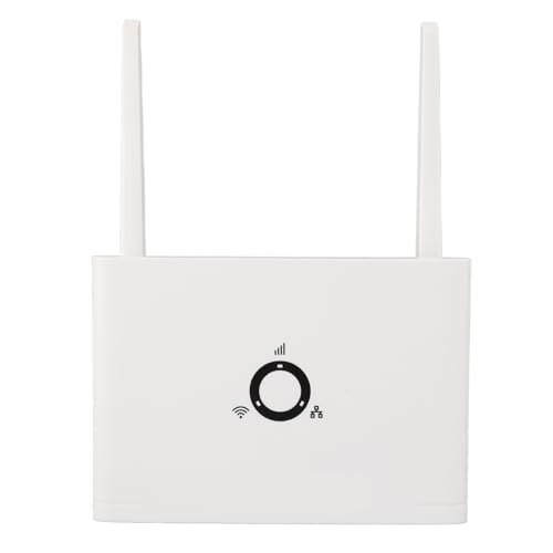 4G-LTE-Router, 300-Mbit/s-Router,Unterstützt 16 Benutzer, Zwei Externe Antennen mit Hoher Verstärkung, 4G-Antenne und Wi-Fi-Antenne, mit RJ45-LAN-Anschluss und SIM-Kartensteckplatz von XUMIUZIY