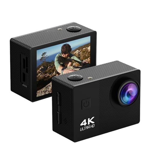 Action Kamera 4K HD, Radfahrkamera mit 2" IPS Display, 170° Weitwinkel, Elektronische Stabilisierung, Schleifenaufzeichnung, Vielseitige Halterung, Sport Camcorder für Vlog Action Kamera 4K HD, Radfahrkamera mit 2" IPS Display, 170° Weitwinkel, Elektronische Stabilisierung, Schleifenaufzeichnung, Vielseitige Halterung, Sport Camcorder für Vlog von XUMIUZIY