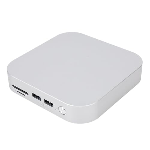Für Mac M4 Pro Dock 2024 Aluminiumlegierstand und Hub mit Dual PCIe 4.0 M.2 Slots, 40 Gbit/S Bandbreite, 10 Gbit/S USB AX3, Wärmedissipation Metallweste und Werkzeuge Für (EU-Stecker) von XUMIUZIY
