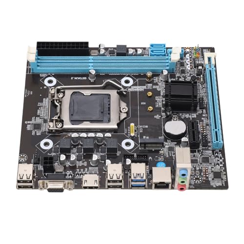 Gaming Motherboard, LGA 1150 Motherboard Dual Channel DDR3 M.2 NVMe NGFF SATA PCIe Slot PC Motherboard für Core für Xeon für Celeron G für Pentium G von XUMIUZIY