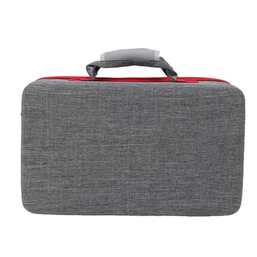Heimspielkonsole Hartschale Tragetasche für Schlanke Konsole, Controller, Kopfhörer, Vertikale Ständer, Stromversorgung, Wasser- und Staubdichtem Schutzbeutel, Verstellbarer (Gray) von XUMIUZIY
