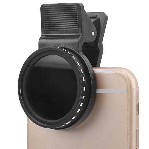 Telefonkamera-Objektiv, 37 Mm Clip-On ND 2-400 Handy-Objektiv, Einstellbare Neutrale Dichtefilter mit Telefonclip, Kompatibel mit den Meisten Mobilephone-Modellen Telefonkamera-Objektiv, 37 Mm Clip-On ND 2-400 Handy-Objektiv, Einstellbare Neutrale Dichtefilter mit Telefonclip, Kompatibel mit den Meisten Mobilephone-Modellen von XUMIUZIY
