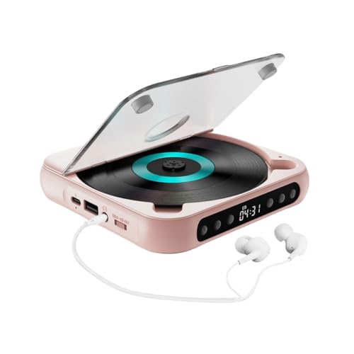Tragbarer CD Spieler, Bluetooth CD-Musikplayer, Wiederaufladbarer CD-Spieler mit Ohrhörer, Stereo Lautsprecher, Support CD/USB/Aux Eingabe, 12H Playtime, für Heimfahrtreisen Tragbarer CD Spieler, Bluetooth CD-Musikplayer, Wiederaufladbarer CD-Spieler mit Ohrhörer, Stereo Lautsprecher, Support CD/USB/Aux Eingabe, 12H Playtime, für Heimfahrtreisen von XUMIUZIY