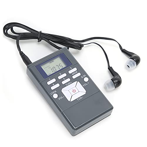 Tragbarer FM -Radioempfänger, Pocket Personal Radio mit Kopfhörer, Batteriebetriebenem, Digitalem Tuning -LCD -Display mit Ausgezeichnetem Empfang, für Walk/Jogging/Fitness Tragbarer FM -Radioempfänger, Pocket Personal Radio mit Kopfhörer, Batteriebetriebenem, Digitalem Tuning -LCD -Display mit Ausgezeichnetem Empfang, für Walk/Jogging/Fitness von XUMIUZIY