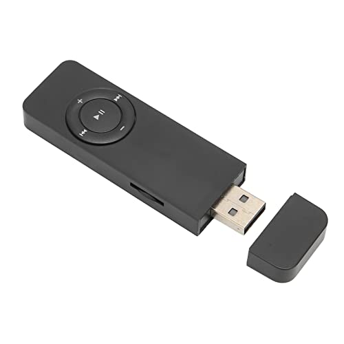 USB -MP3 -Player, USB -Stick -MP3 -Musikplayer, HiFi Lustless Sound, Erweiterbar Bis zu 64 GB, Tragbar mit Kopfhone & Lanyard, für Schüler und Erwachsene (Black) von XUMIUZIY