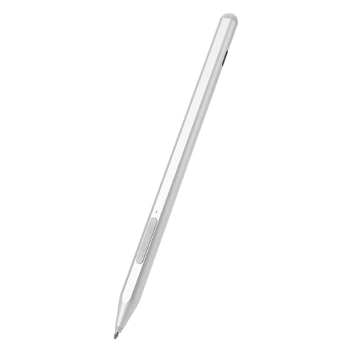 Universeller Eingabestift, 4096 Druckempfindlichkeit und Präzisions-Eingabestifte für Touchscreens, BT Connection Stylus Digital Pencil für Tablets und Laptops (Silver) von XUMIUZIY