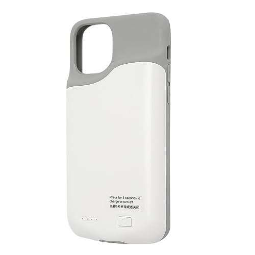 XUMIUZIY Akku Hülle für I OS Phone 11 Pro, Ultraschlanke Ladehülle, Wiederaufladbarer 6000 mAh Akku, Tragbare, Erweiterte Akku Ladehülle für I OS Phone 11 Pro (5,8 Zoll) (Weiß) von XUMIUZIY