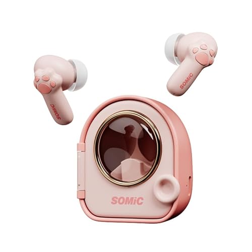 XUMIUZIY Niedliche Katzen Kralle Bluetooth 5.4 Kopfhörer, Drahtlose Kopfhörer mit 0,06 S Niedriger Latenz, 13mm HiFi-Sound, Gaming/Musik Dual-, ENC Mic, 4g Ultra Light Design XUMIUZIY Niedliche Katzen Kralle Bluetooth 5.4 Kopfhörer, Drahtlose Kopfhörer mit 0,06 S Niedriger Latenz, 13mm HiFi-Sound, Gaming/Musik Dual-, ENC Mic, 4g Ultra Light Design von XUMIUZIY