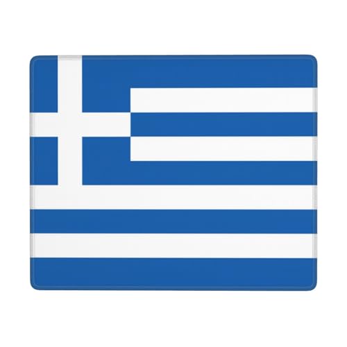 Mauspad mit griechischer Flagge, Laptop-Pad, Büro und Zuhause, wasserdicht, Schreibtisch-Schreibblock, 17,8 x 22,9 cm (horizontal) von XVFLOREG