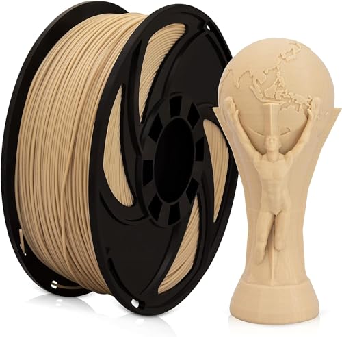 Holz Wood PETG Filament 1.75mm, Holzfarbe Holzfaser Filament, 3D Drucker Holz PETG Filaments 1kg (2.2lbs) Maßgenauigkeit +/- 0.03mm Holz FarbeHolz von XVICO