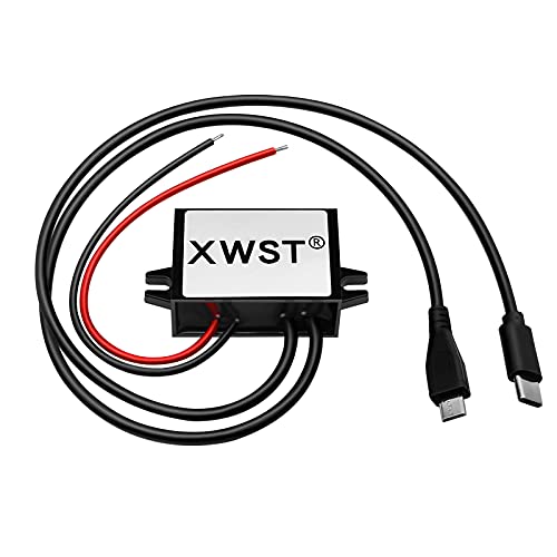 DC DC 8-90V 12V 24V 36V 48V 60V 72V 85V auf 5V Spannungswandler 3A 15W Micro USB and Type C Wandler | Adapter Anschluss für Auto Motorrad Fahrrad E-Bike | Stromrichter Ladegerät Buck Converter von XWST