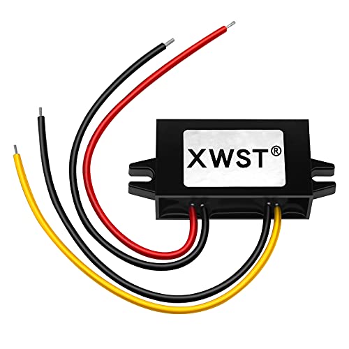 XWST DC DC Spannungswandler 8V-22V auf 6V Wasserdicht Konverter 12 V auf 6V 3A 18W Stromwandler für Telefon Auto Audio Radio LED-Anzeige von XWST