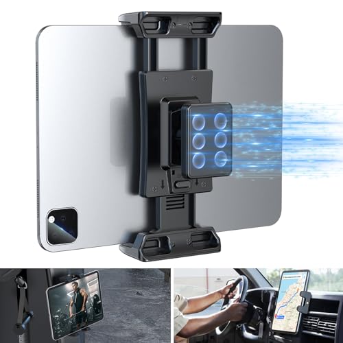 XWXELEC Tablet Wandhalterung Magnetisch, Ipad Halterung Heim Büro Whiteboard, Tablet Halter Fitnessstudio Küche Kompatibel mit iPad iPad Mini/Air/Pro 7-12,9 Zoll 360° Drehbar - Schwarz XWXELEC Tablet Wandhalterung Magnetisch, Ipad Halterung Heim Büro Whiteboard, Tablet Halter Fitnessstudio Küche Kompatibel mit iPad iPad Mini/Air/Pro 7-12,9 Zoll 360° Drehbar - Schwarz von XWXELEC