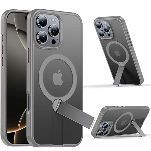 XXDD Magnetische Schutzhülle für iPhone 16 Pro Max (mit 360° drehbarem Magnetständer), kompatibel mit MagSafe, stoßfeste Handyhülle in Militärqualität, stoßfeste Handyhülle für iPhone 16 Pro Max (17,5 von XXDD