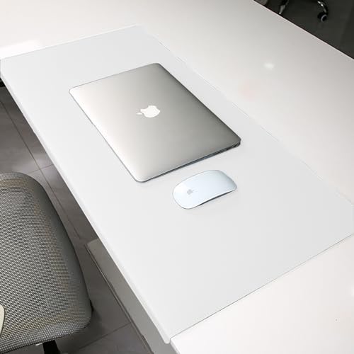 Anti Rutsch Schreibtischunterlages, Benutzerdefinierte Größe Leder Schreibunterlage, Mauspads, Schreibtischschutz, Tastaturpads mit Kantenschutz für Büro-oder Heimbereich(90 * 40cm) von XXIUDEE