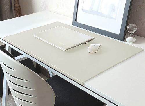 Benutzerdefinierte Größe Schreibtischunterlage Laptop Schreibtischunterlage Mausunterlage Schreibtischauflage Leder Schreibtischmatte mit Kantenschutz für Büro-oder Heimbereich(80 * 40cm) von XXIUDEE