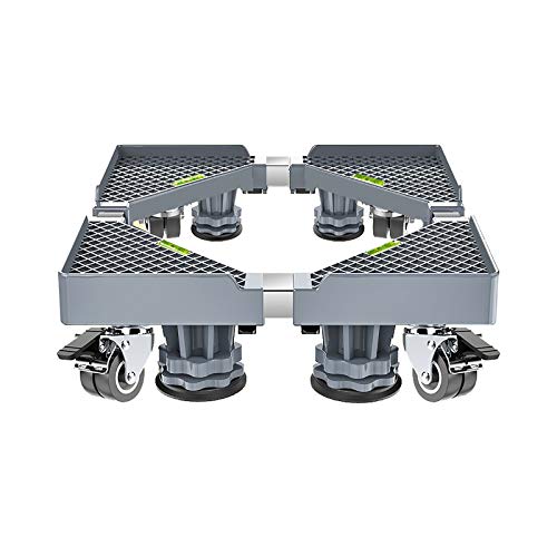 Waschmaschine Sockel Verstellbare,Podeste & Rahmen FüR KüHlschrank, Podeste & Rahmen FüR KüHlschrank BäRenlast 250 Kg FüR KüHlschrank Waschmaschine Trockner Und Gefrierschrank(gray) von XXZG