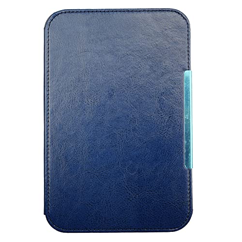 XYFCJK Kindle 3 Pu-Ledertasche – Alte Version Mit Tastaturabdeckung Für D00901, Einfarbiges Business-Slimshell-Wasserdichtes Fallschutzgehäuse, E-Reader-Zubehör, Marineblau, D00901 von XYFCJK