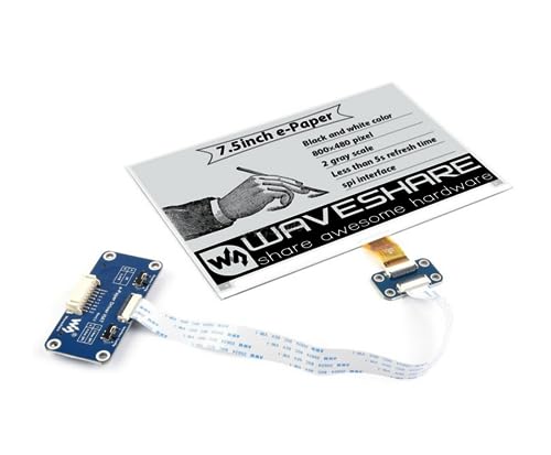 19,1 cm (7,5 Zoll) E-Ink Display E-Paper HAT Auflösung 800 × 480 SPI Schnittstelle für Raspberry Pi 3 2 Zero W WH Jetson Nano Arduino @XYGStudy von XYG-Raspberry Pi