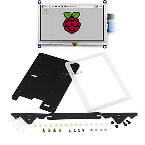 XYGStudy HDMI-Touch-LCD-Bildschirm mit zweifarbigem Gehäuse, geeignet für Raspberry Pi 4 3 2 Model B B + Banana Pi Pro BeagleBone Schwarz von XYG-Raspberry Pi