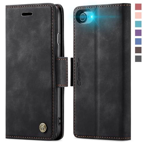 XYGLOW Handyhülle für iPhone SE 2022/2020 iPhone 8/7 Hülle Klappbar Premium PU Lederhülle Klapphülle【RFID Schutz】Kartenfach Standfunktion Schutzhülle für iPhone 7/8/SE Flip Case Wallet Tasche, Schwarz XYGLOW Handyhülle für iPhone SE 2022/2020 iPhone 8/7 Hülle Klappbar Premium PU Lederhülle Klapphülle【RFID Schutz】Kartenfach Standfunktion Schutzhülle für iPhone 7/8/SE Flip Case Wallet Tasche, Schwarz von XYGLOW