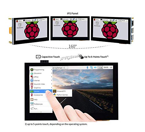 10,9 cm Raspberry Pi IPS LCD kapazitiver Touchscreen Bildschirm 800 × 480 4,3 Zoll Weitwinkel MIPI DSI Schnittstelle für 4 3 2 Modell B + A+ Raspbian Retropie Ubuntu Treiber kostenlos @XYGStudy von XYGStudy