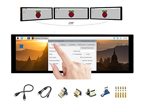 7,9 Zoll Raspberry Pi IPS kapazitiver HDMI LCD 400 × 1280 Touchscreen Display Monitor gehärtetes Glas Panel unterstützt Raspberry Pi 4 3 2 Modell B B + A+ Jetson Nano Windows 10/8.1/8/7 @XYGStudy von XYGStudy