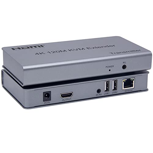 4K 120M HDMI KVM Extender von RJ45 Ethernet Cat5e Cat6 Kabelkonverter TX RX Unterstützung USB Maus Tastaturerweiterung Touchscreen 4K 120M HDMI KVM Extender von RJ45 Ethernet Cat5e Cat6 Kabelkonverter TX RX Unterstützung USB Maus Tastaturerweiterung Touchscreen von XYKJOBC