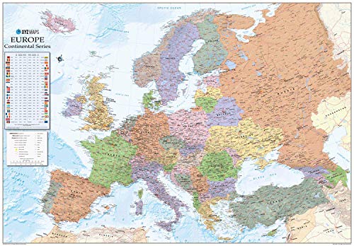 Continental Serie: Europa - Wandkarte von XYZ Maps