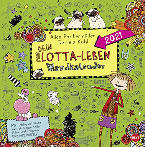 Lotta-Leben - Broschurkalender 2021 - Heye-Verlag - Wandkalender mit Poster - 30 cm x 30 cm (offen 30 cm x 60 cm) von XYZ
