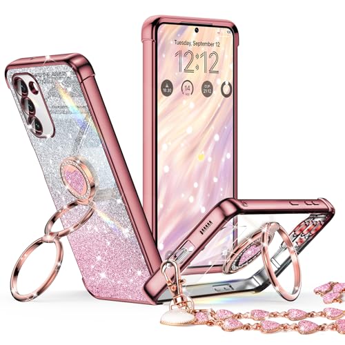 XYZ für Galaxy S23 Plus Hülle mit Ständer, Galaxy S23 Plus Hülle mit Doppelring, Frauen Mädchen Bling Luxus Handyhülle für Samsung Galaxy S23 Plus, Roségold XYZ für Galaxy S23 Plus Hülle mit Ständer, Galaxy S23 Plus Hülle mit Doppelring, Frauen Mädchen Bling Luxus Handyhülle für Samsung Galaxy S23 Plus, Roségold von XYZ