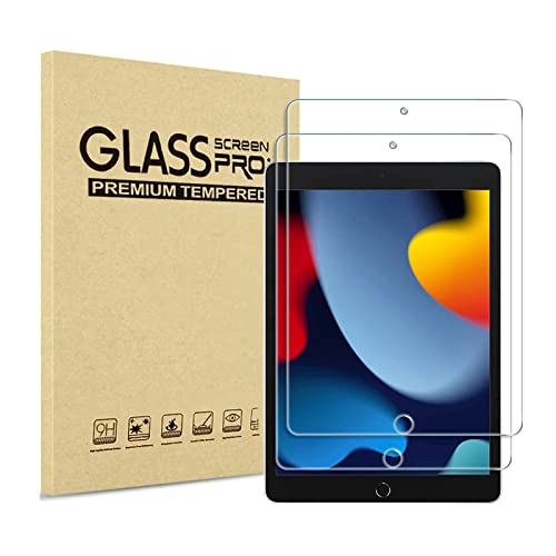 XZC [2 Stück] Schutzfolie für iPad 9. Generation/iPad 8. Generation/iPad 7. Generation 10,2 Zoll Panzer Schutz Glas Folie Displayschutz (Modell 2021/2020/2019) (Displayschutzfolie) von XZC