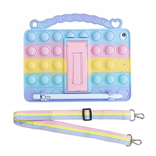 XZC Push Pop Fidget Case für Samsung Galaxy Tab A 2019 8.0 Zoll SM-T290/T295/T297 Kinder Stoßfeste Tablet-Abdeckung mit Stifthalter, Handschlaufe, Tragegurt, Kickstand (Samsung Galaxy Tab A 8.0) von XZC