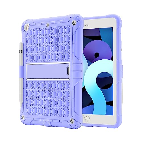 XZC Schutzhülle für iPad 6. Generation/5. Generation (9,7 Zoll (24,6 cm) 2018/2017 Modell)/iPad Air 2/iPad Pro 9.7, stoßfeste Hülle mit Stifthalter und Gurt (violett) von XZC