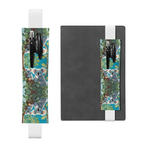 XZDAL Two Happy Koalas Stifteköcher aus Leder verstellbar weiß für Tagebücher und Notizbücher mit Gummiband XZDAL Two Happy Koalas Stifteköcher aus Leder verstellbar weiß für Tagebücher und Notizbücher mit Gummiband von XZDAL