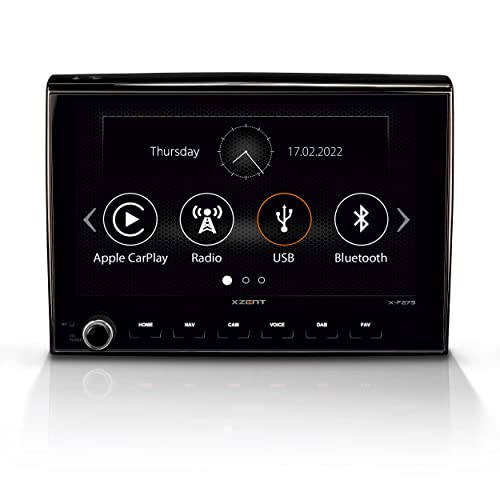 XZENT X-F275 – Infotainer, Mediencenter kompatibel mit FIAT Ducato, Multimedia mit 8“ Touchscreen, Autoradio mit DAB+, Bluetooth, zum Reisemobil Festeinbau Navi erweiterbar von XZENT