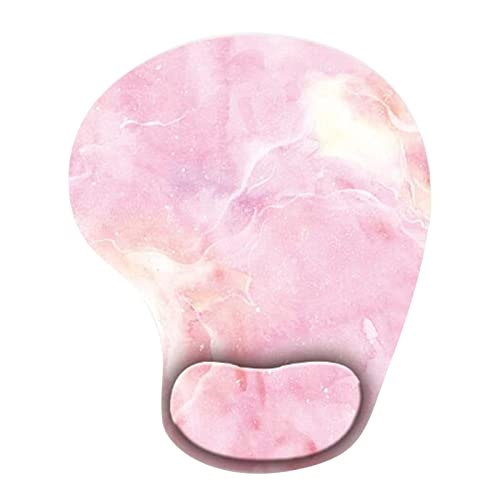 Weiches Handgelenk Bequemes weiches strukturiertes Silikon-Mauspad aus weichem mit ergonomischem Design Schulmaterial (Pink, One Size) von XZincer