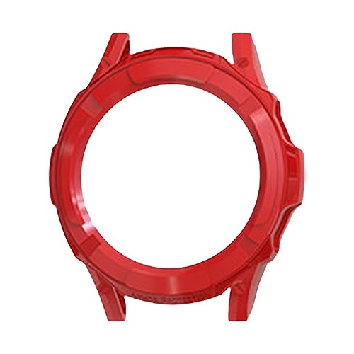 XZincer 【47 mm】 Vollständige TPU-Schutzhülle und Abdeckung für Watch6 Classic, kompletter Schutz für die drehbare Lünette Android Damen (Red, One Size) von XZincer