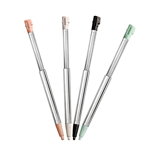 DSi Stylus Pen, Metall einziehbarer Ersatz Stylus kompatibel mit Nintendo DSi, 4-in-1 Combo Touch Styli Pen Set Multi Color für NDSi von Xahpower