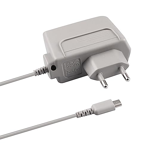 Xahpower Ladegerät für DS Lite, AC Adapter für Nintendo DS Lite/NDSL, Wand Reiseladegerät Stromkabel Ladekabel (Grau) von Xahpower