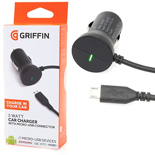 Kfz Auto Ladekabel Ladegerät mit Micro USB Kabel für Samsung Galaxy A10/S6/S7/Edge/A7(2018)/A8/J5,Huawei P10 Lite/P9 Lite/P8 Lite/Mate 8,Micro-USB-Interface-Telefon von Xaiox