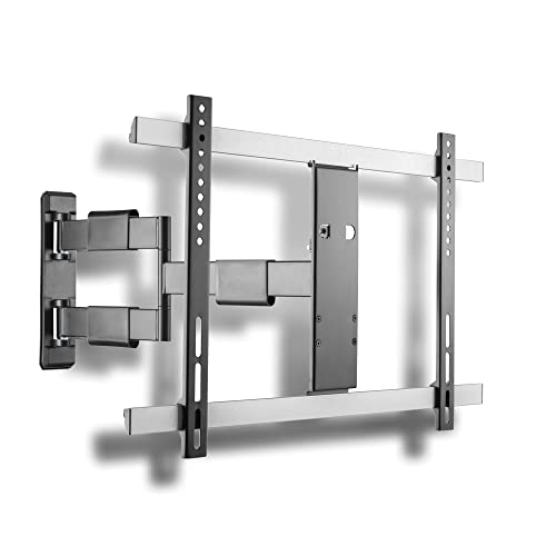 Xantron® SLIMLINE-A-466-B Schwarze Wandhalterung Fernseher Schwenkbar Neigbar Drehbar/32-60 Zoll TV Halterung/TV Wandhalterung Flach/Fernseher Schwenkarm, Flacher Wandabstand - inkl. Montagematerial von Xantron